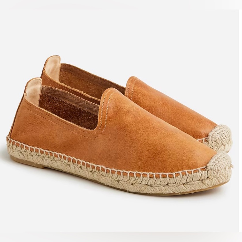 J CREW | Leather Espadrille